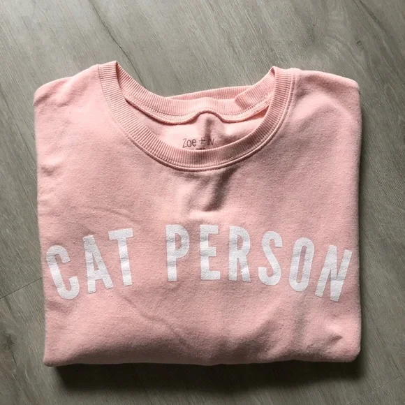 Cat Person Sweatshirt • Size XS - Picture 2 of 6